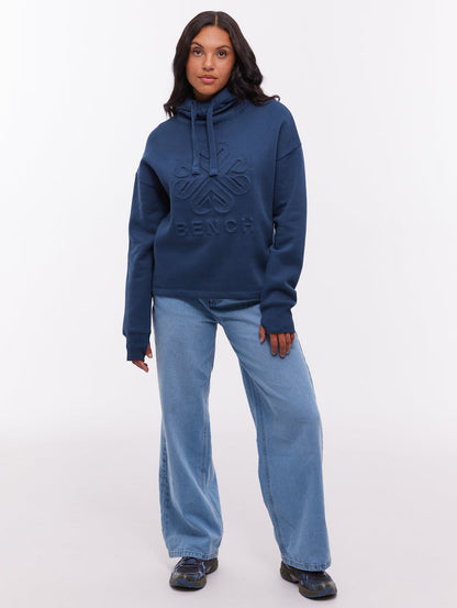 Elaina Blue NY018 Hoodies Oversized Debossed Shot 2