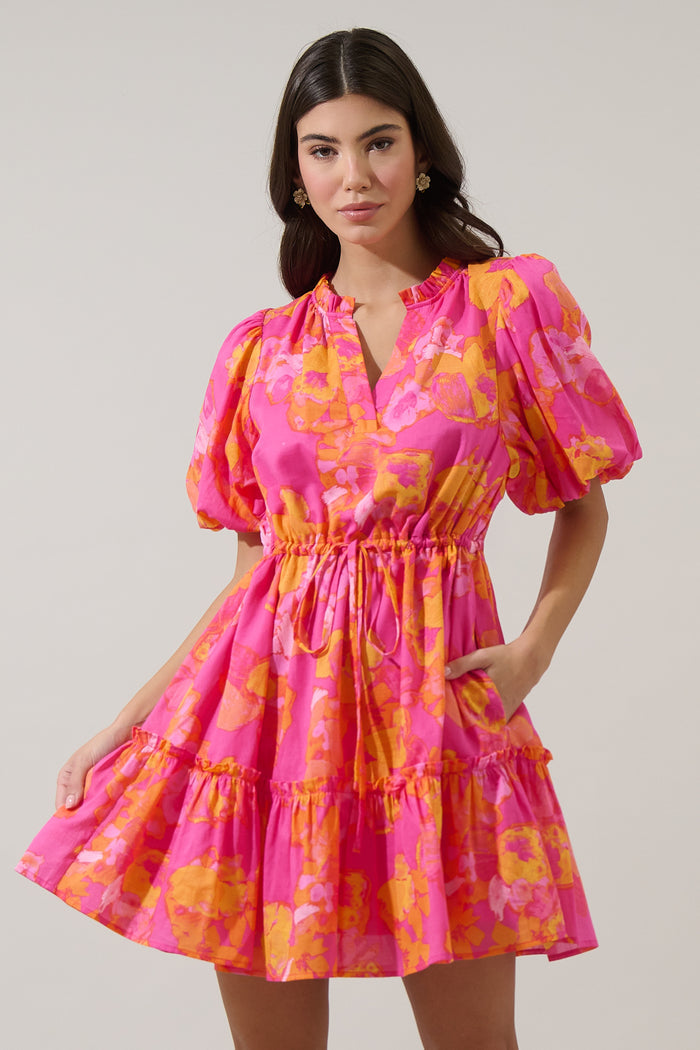 Elaris Floral Noella Shift Mini Dress