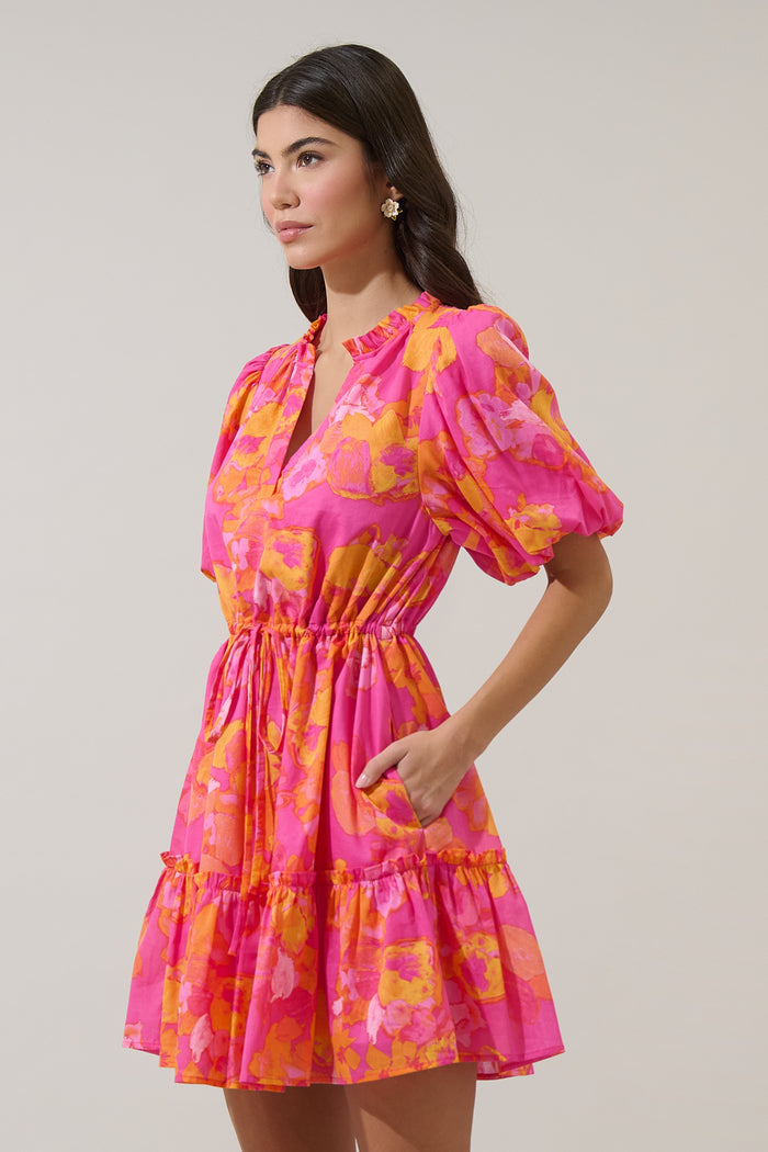 Elaris Floral Noella Shift Mini Dress