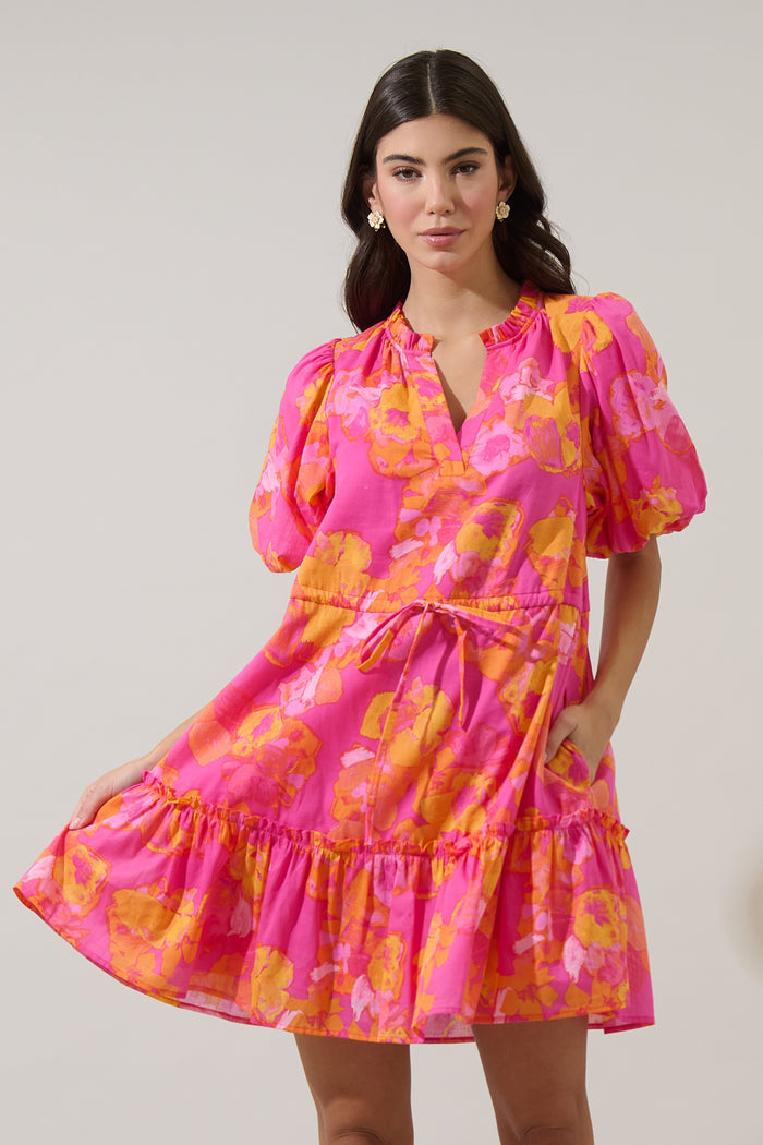 Elaris Floral Noella Shift Mini Dress