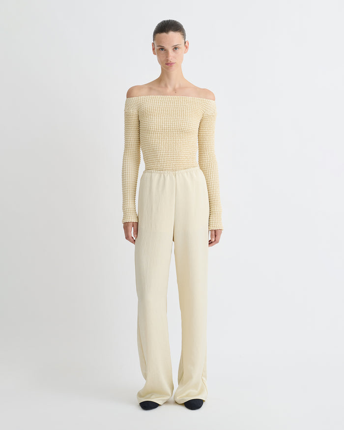 Elita - Long sleeve top - Oat