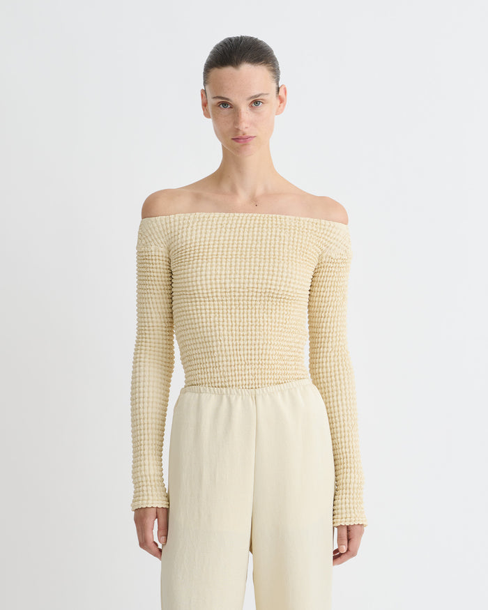Elita - Long sleeve top - Oat