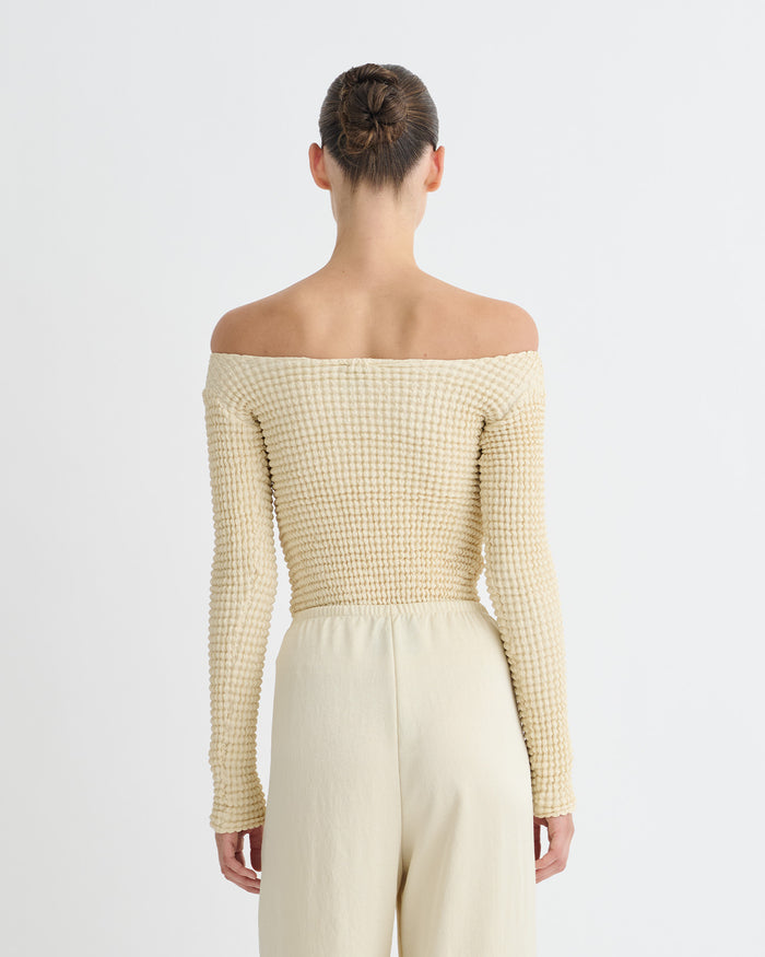 Elita - Long sleeve top - Oat