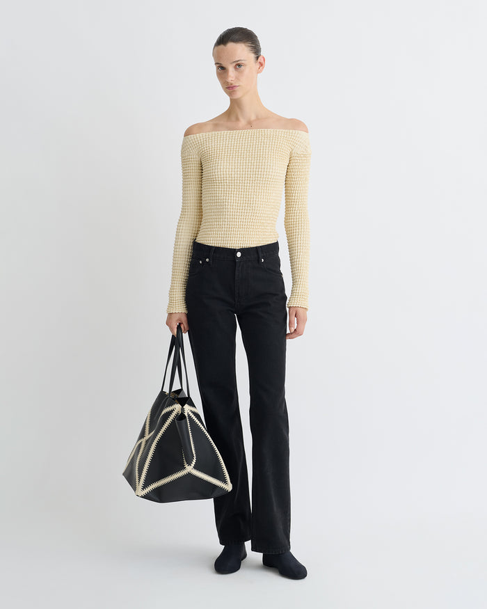 Elita - Long sleeve top - Oat