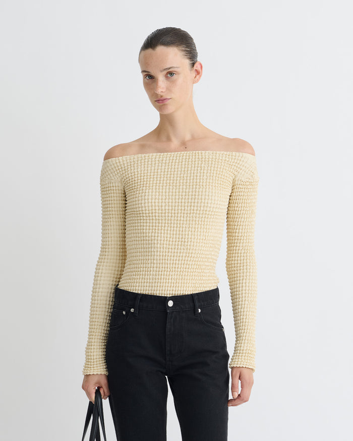 Elita - Long sleeve top - Oat