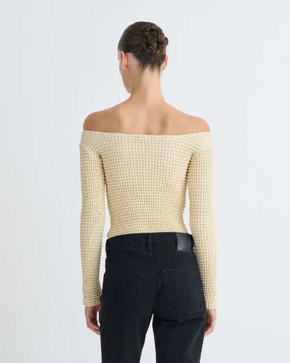 Elita - Long sleeve top - Oat