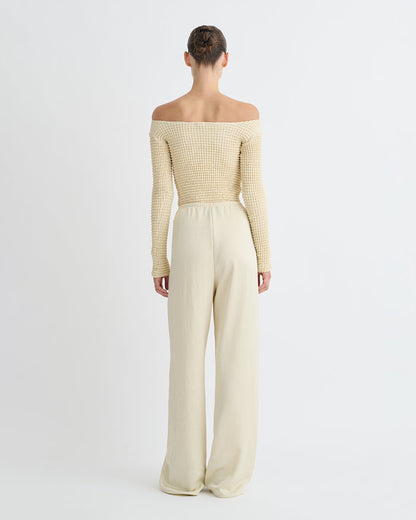 Elita - Long sleeve top - Oat