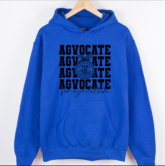 Emblem Black Agvocate For Agriculture – Hoodie