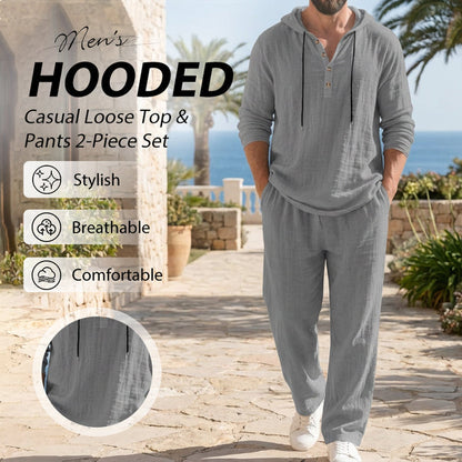 Ensemble 2 pièces : haut à capuche ample et pantalon