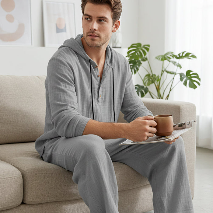 Ensemble 2 pièces : haut à capuche ample et pantalon