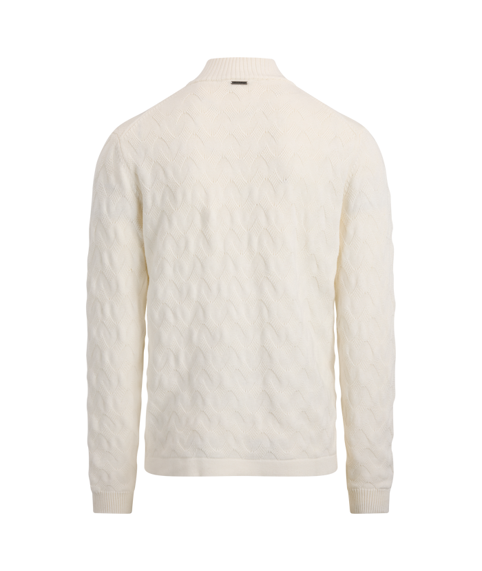Urban Pioneers Male Ernesto Half-zip SWEATER CREAM