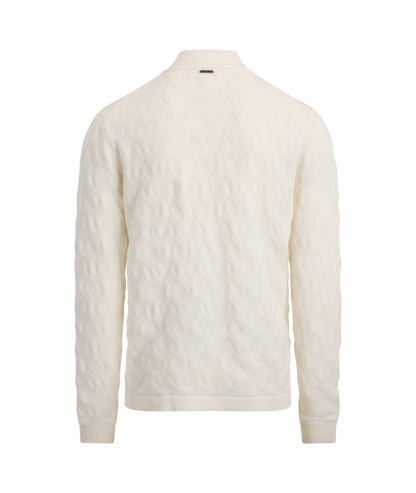 Urban Pioneers Male Ernesto Half-zip SWEATER CREAM