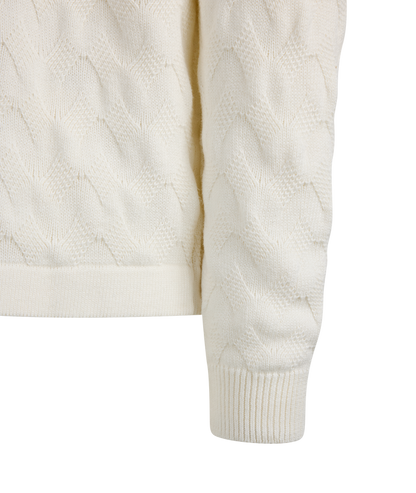 Urban Pioneers Male Ernesto Half-zip SWEATER CREAM