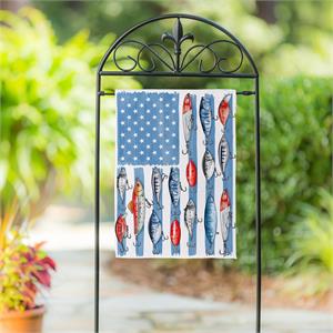 Evergreen Flag Fishing Life Suede Garden