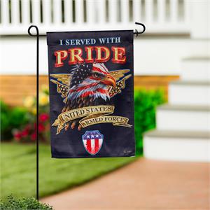 Evergreen Flag I Served With Pride Garden