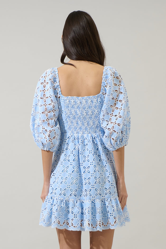 Evy Sweetheart Mini Dress Verlan Eyelet