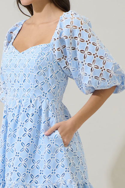 Evy Sweetheart Mini Dress Verlan Eyelet