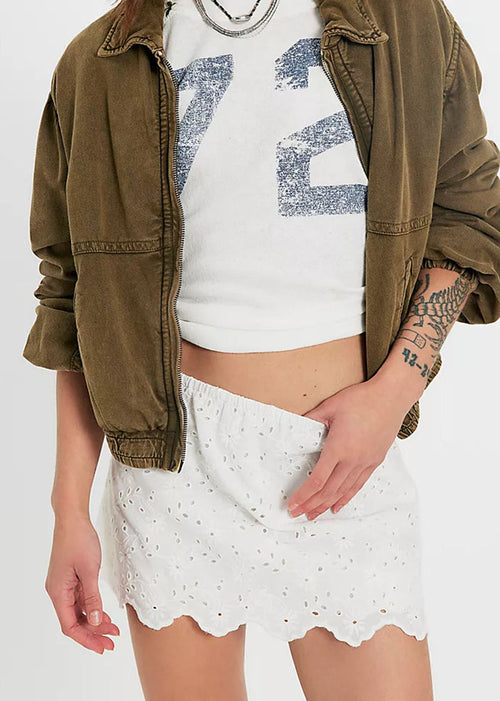 Eyes On You Skort - Ivory