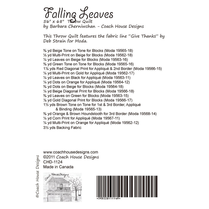 Falling Leaves Quilt Pattern