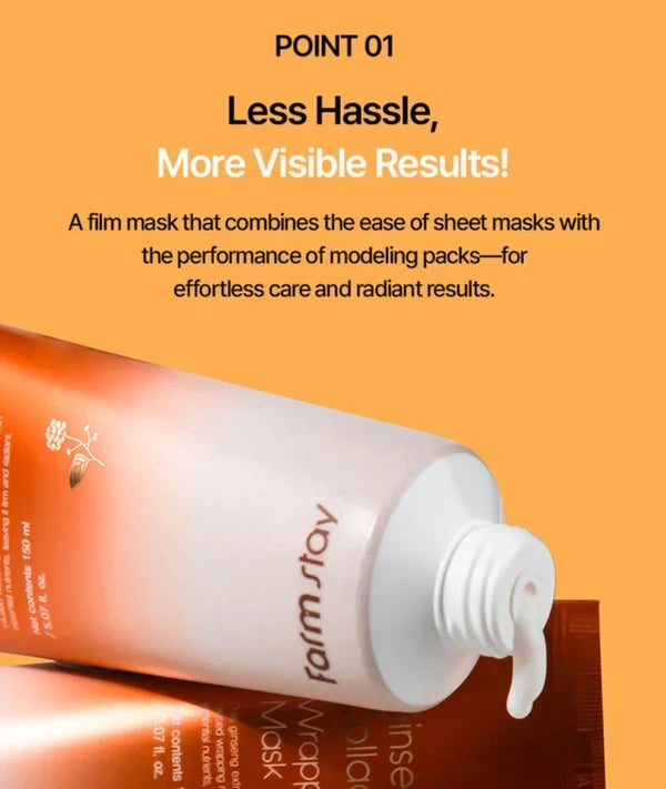 Farmstay Ginseng & Collagen Wrapping Mask 150Ml