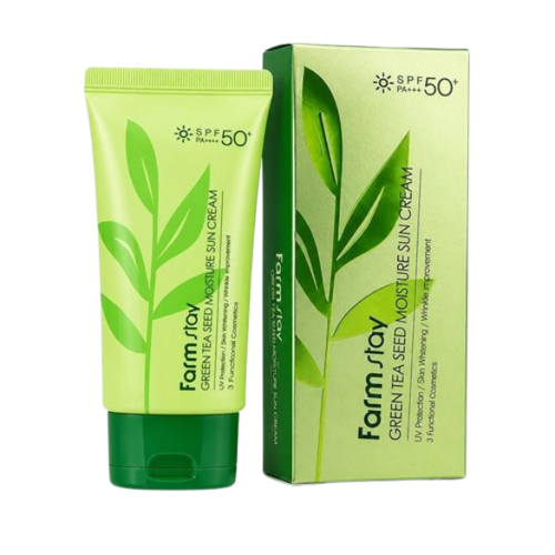 Farmstay Green Tea Seed Moisture Sun Cream SPF50+PA+++ 70g