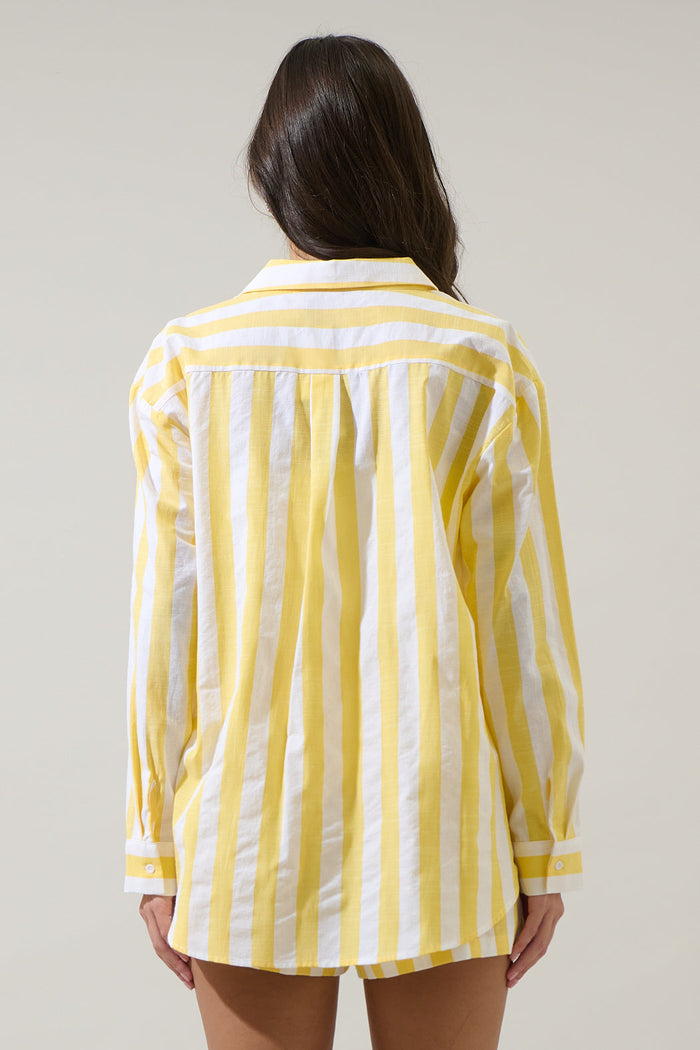 Fays Striped Dalton Boyfriend Button Down Shirt