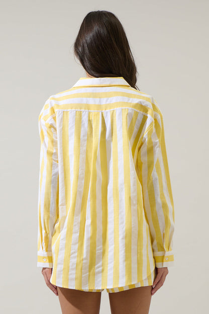 Fays Striped Dalton Boyfriend Button Down Shirt