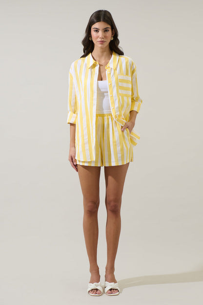 Fays Striped Dalton Boyfriend Button Down Shirt