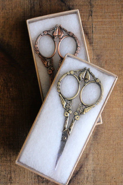 Feathered Friends Scissors : Antique Gold
