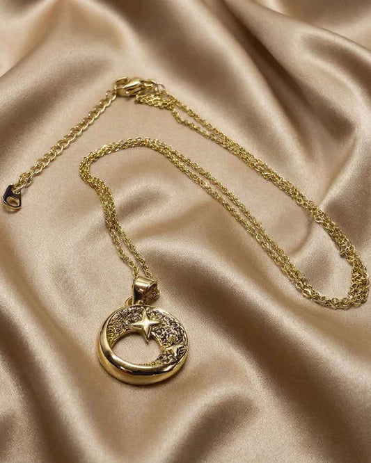 Felicia Gold Effect Pendant Necklace - The Classic Boutique