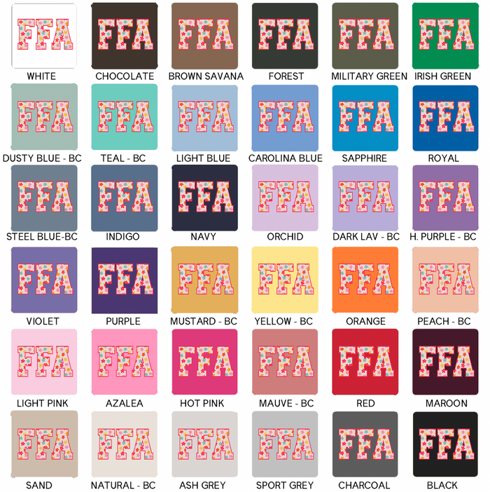 FFA Floral– Hoodie