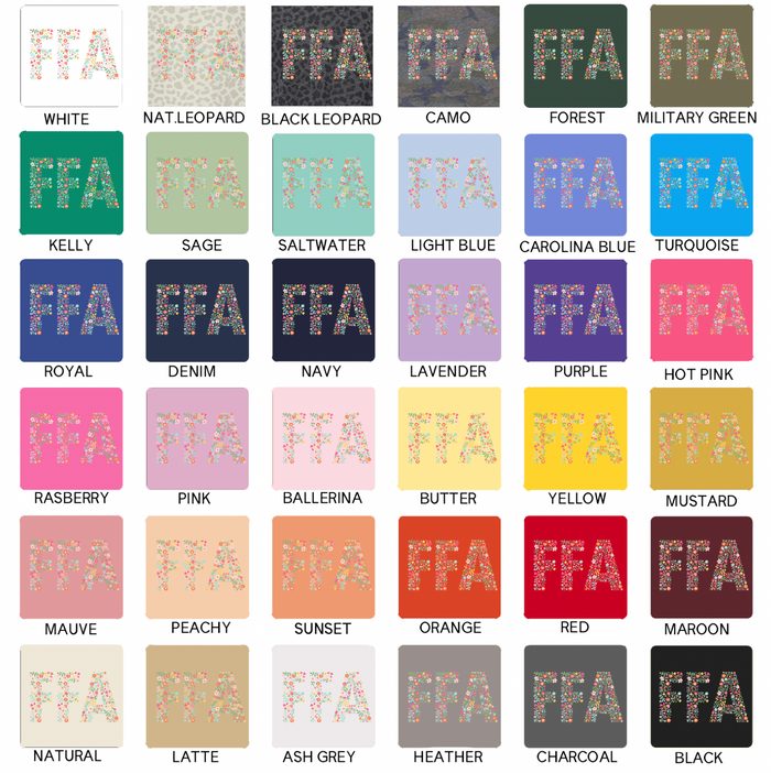 FFA Flower Sketch– Infant/Toddler/Youth