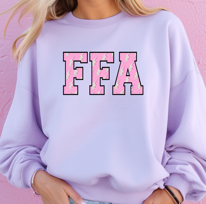 FFA Pink Lightning Bolt– Crewneck