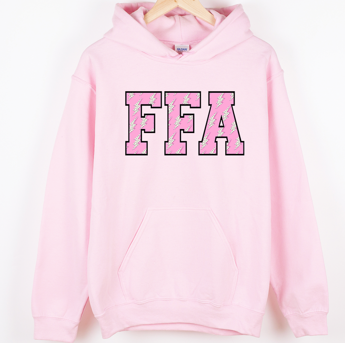 FFA Pink Lightning Bolt– Hoodie