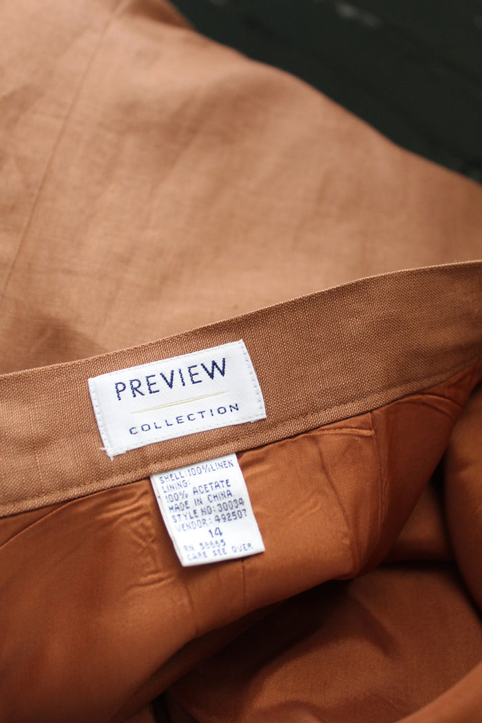 fireside linen skirt