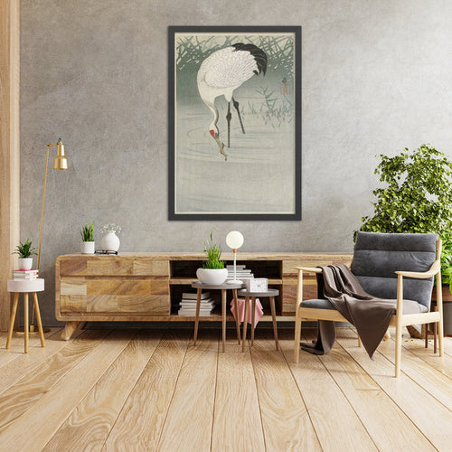 A framed image of
