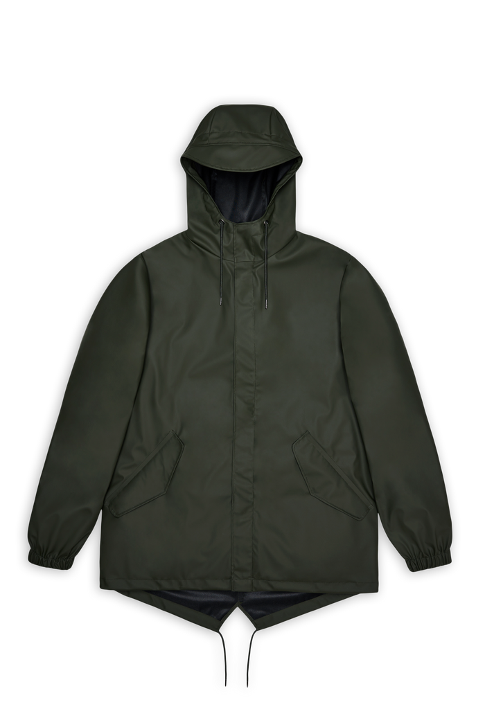 RAINS Fishtail Jacket Green Jacket