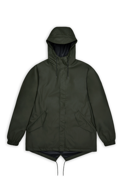 RAINS Fishtail Jacket Green Jacket