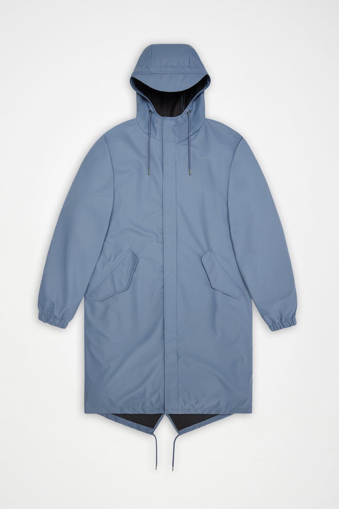 RAINS Fishtail Parka Blue Dusk Jacket