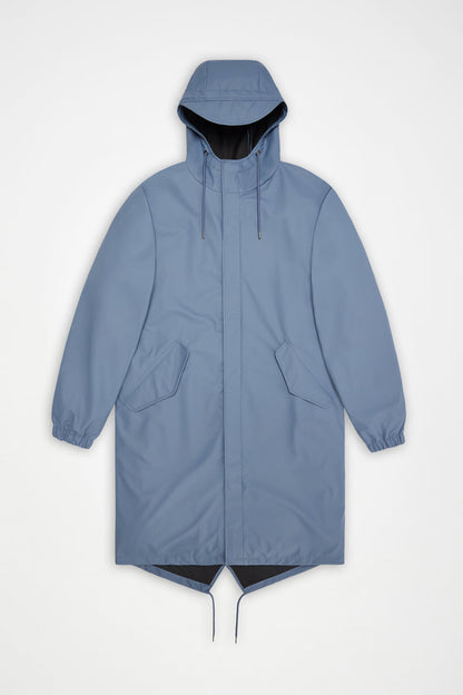 RAINS Fishtail Parka Blue Dusk Jacket