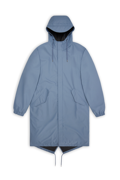 RAINS Fishtail Parka Blue Dusk Jacket