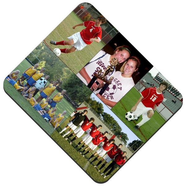 Five Photos Collage Fabric Mousepad