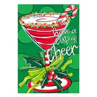 Flag Have A Cup Of Cheer Applique