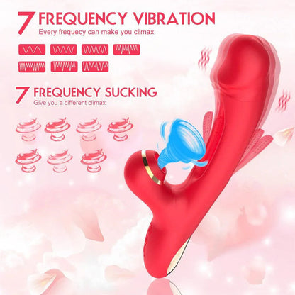 Flapping Sucking Rabbit Vibrator Sex Toys for Women - xinghaoya official store