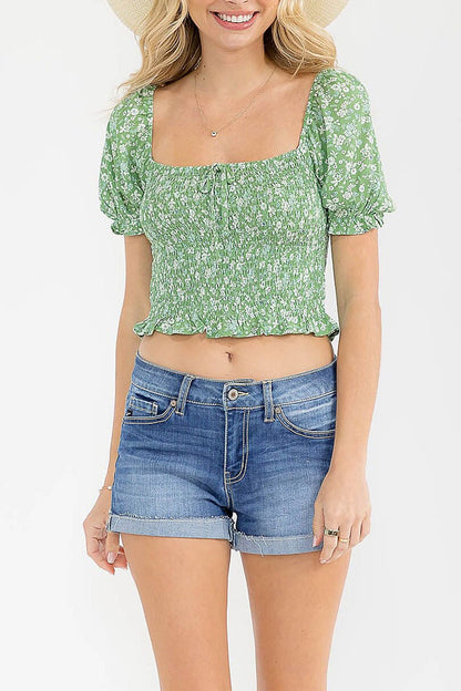 Flirt with Floral Crop Top-Cute-Trendy-Shop-Womens-Boutique-Clothing-Store