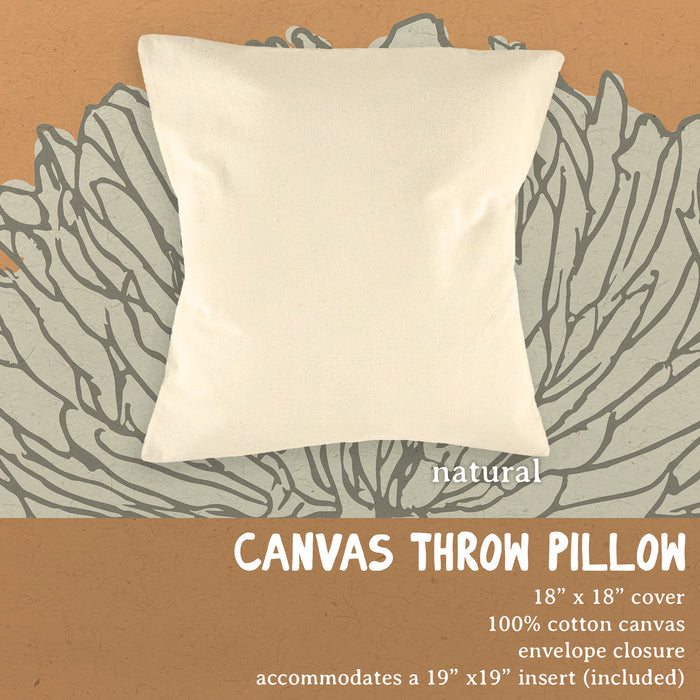 Flying Cupids - Valentine's Square Canvas Pillow