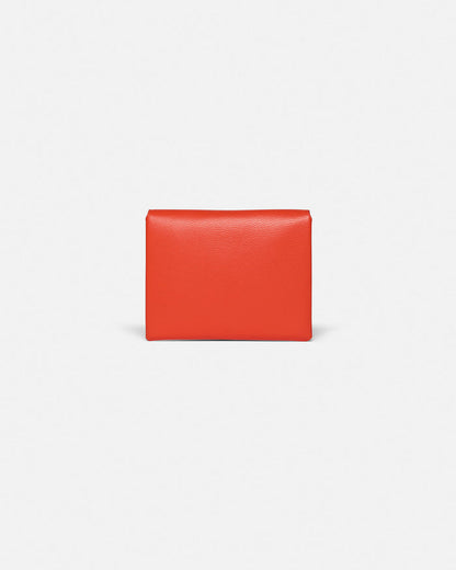 Folded - Leather cardholder - Red/Moonbeam