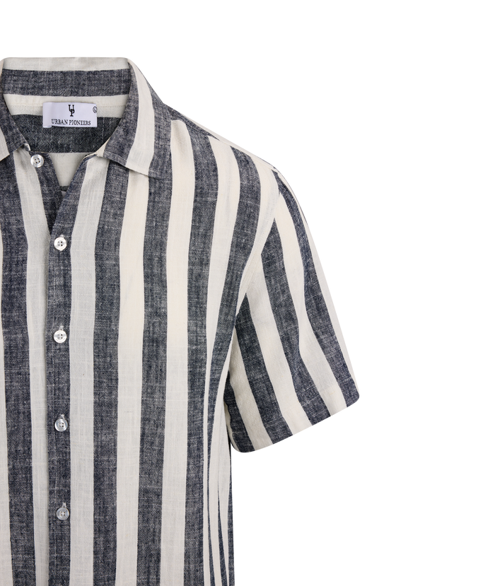 Urban Pioneers Male Folke Shirt SS SS SHIRT DARK NAVY