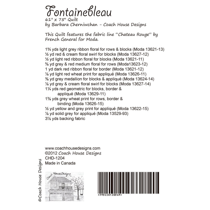 Fontainebleau Quilt Pattern
