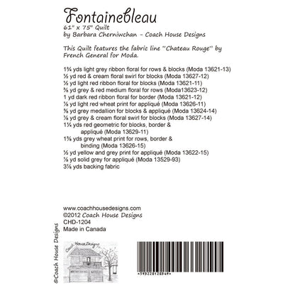 Fontainebleau Quilt Pattern